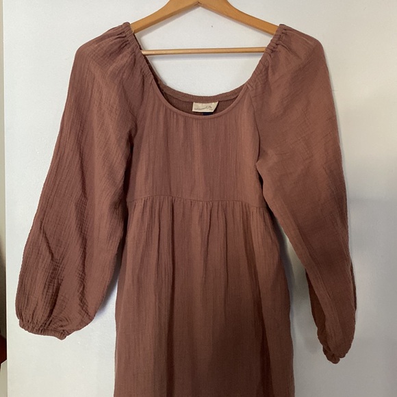 Cotton gauze maxi dress - Picture 2 of 4